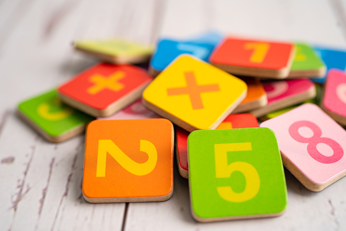 Math Number Colorful, Education Study Mathematics Learning Teach